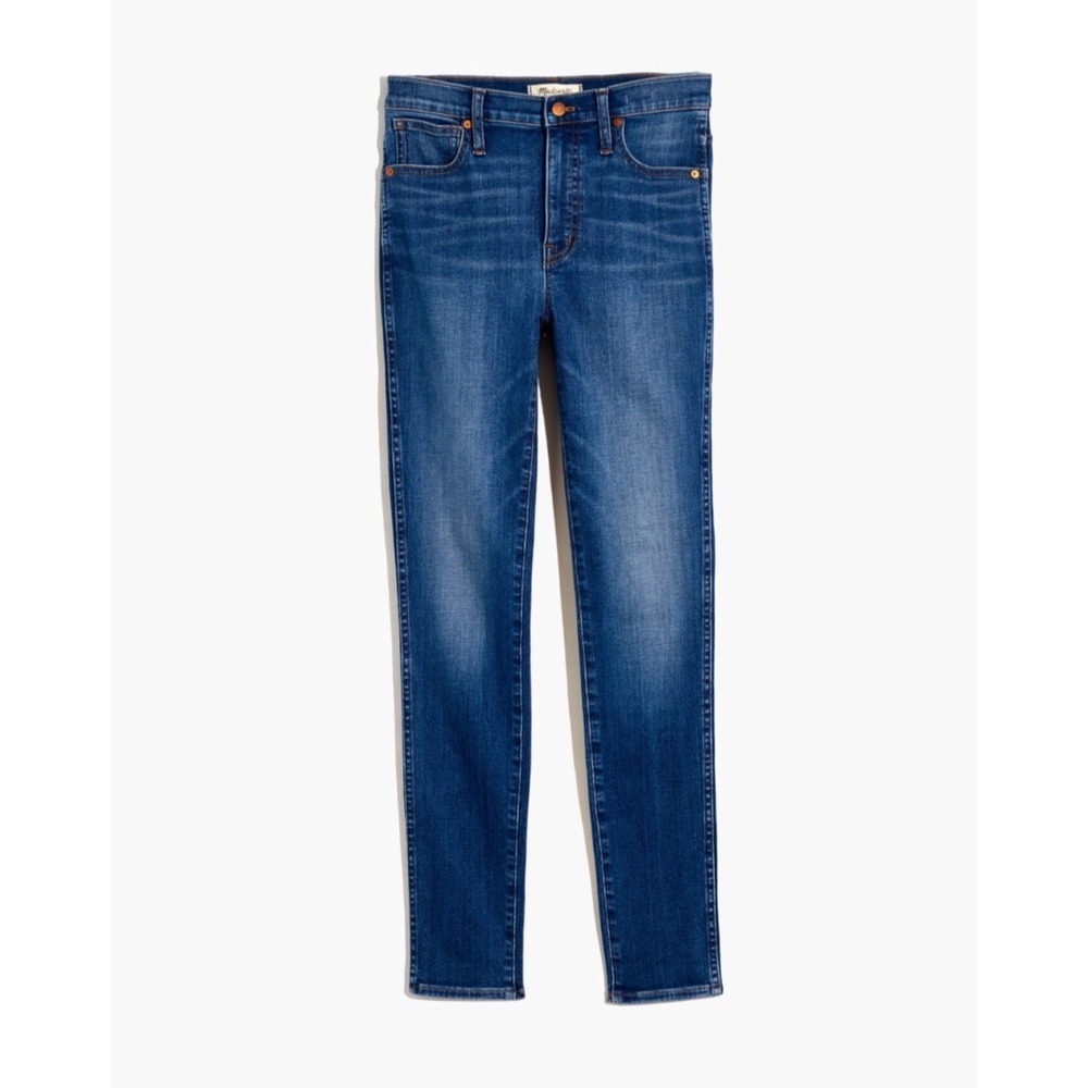 Madewell 10"‎ High-Rise Skinny Jeans in Bradshaw Wash, size 25, MB909.